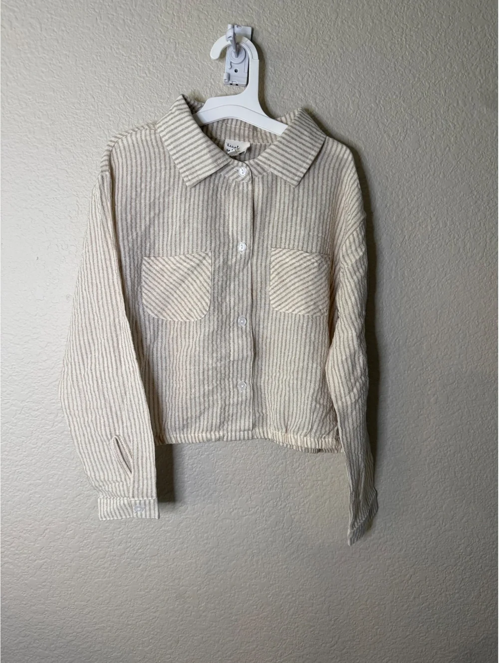 Heart and Arrow Girls 10/12 Cropped Long Sleeve Top